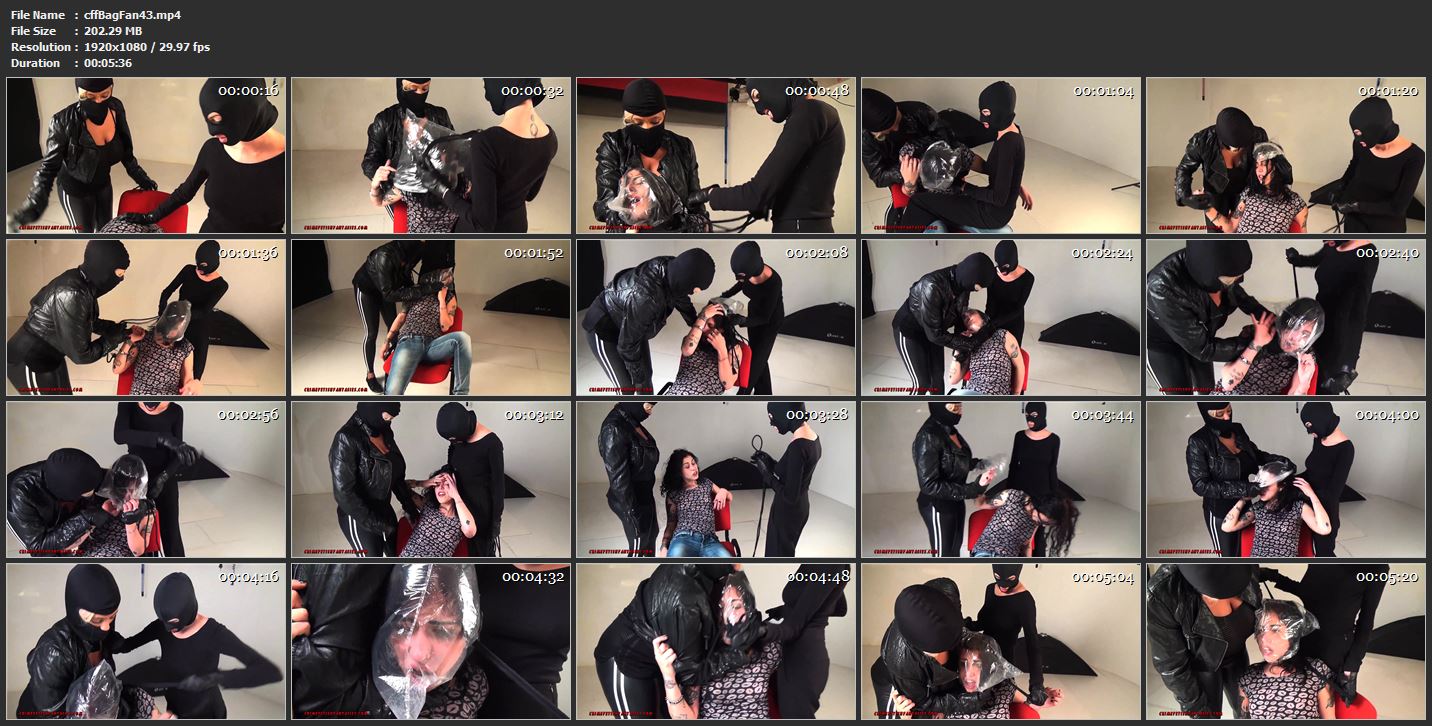 Vicky Bagged And Strangled By Two Masked Women - CRIME FETISH FANTASIES - FULL HD/1080p/MP4