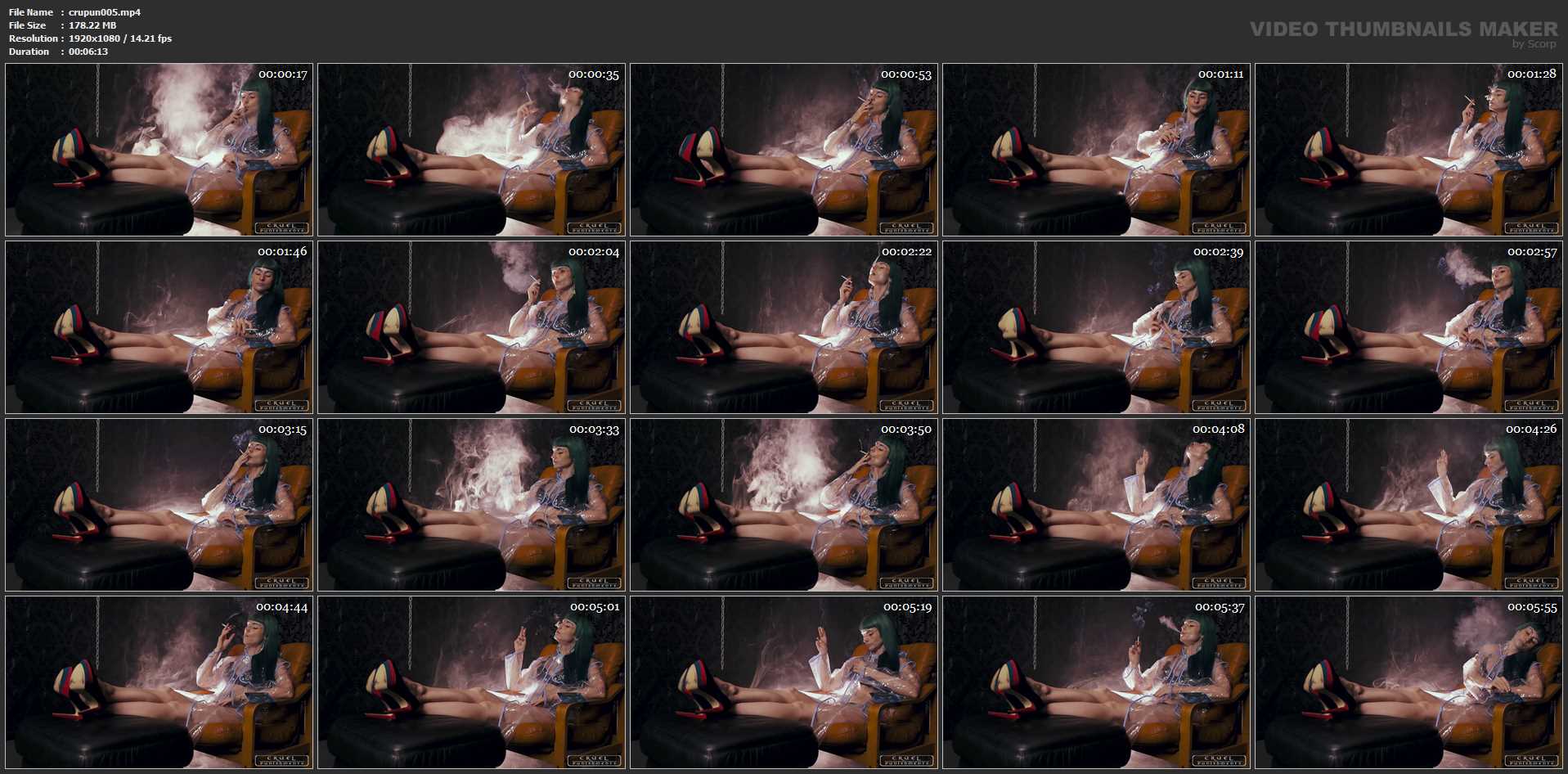 Mistress Suzy - GOOD CIGARETTE - CRUEL PUNISHMENTS - SEVERE FEMDOM - FULL HD/1080p/MP4