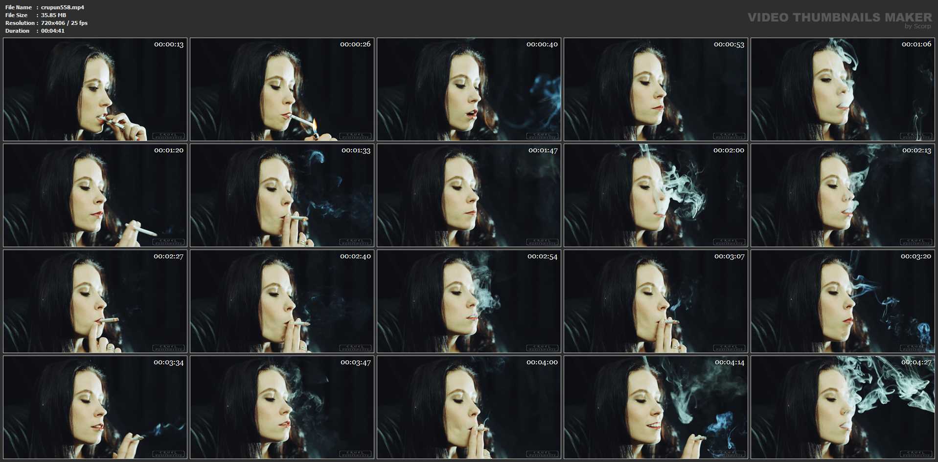 Mistress Anette - Lips and smoke - CRUEL PUNISHMENTS - SEVERE FEMDOM - SD/406p/MP4