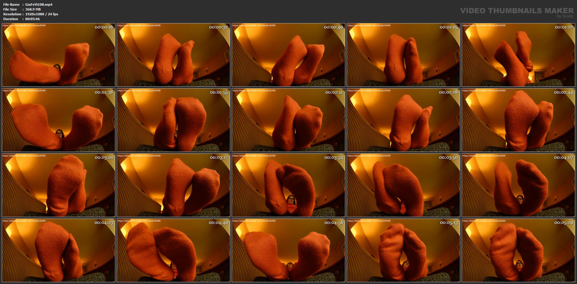 Velma's Giant Socked Soles - GIANTESS FETISH VIDS - FULL HD/1080p/MP4