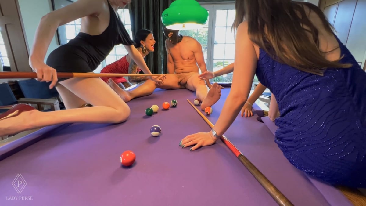 Hard Ballbusting With Pool Balls - LADY PERSE - FULL HD/1080p/MP4