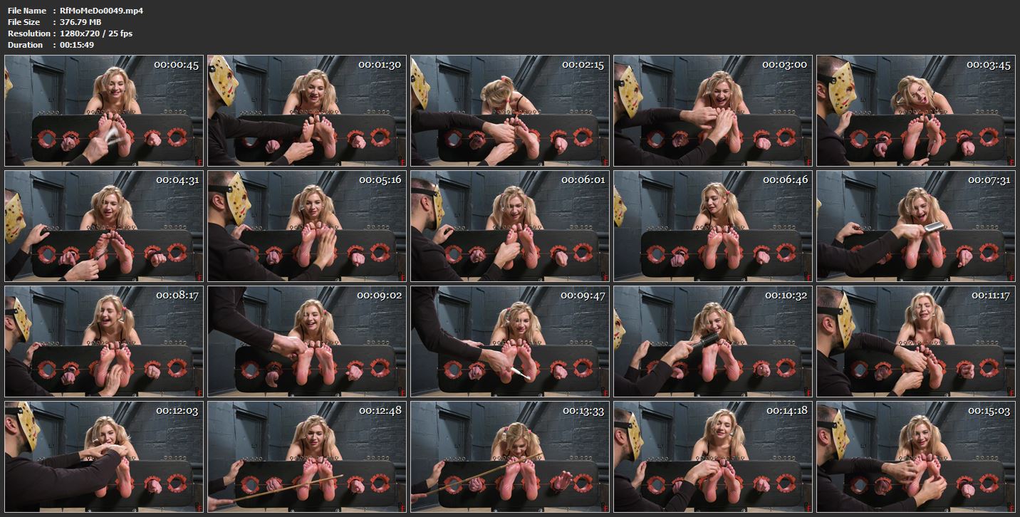 [RF MOVIES / RF STUDIO PRODUCTION / TICKLING IN RUSSIA] Foot Tickling In Stocks For Sweet Kristina's Soles [HD][720p][MP4]